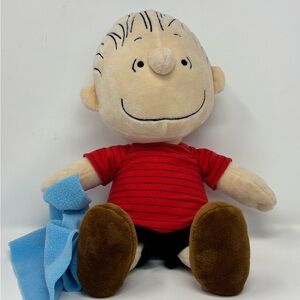 Linus Van Pelt Plush Toy 12”  Charlie Brown Character Peanuts Worldwide